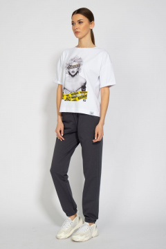 Футболка-джемпер с удлиненным рукавом и принтом Kivviwear 4026.21 - фото 5