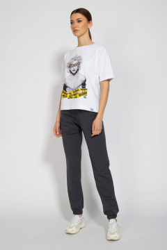 Футболка-джемпер с удлиненным рукавом и принтом Kivviwear 4026.21 - фото 3