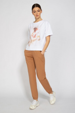 Футболка хлопковая с длинным рукавом и мягким кроем Kivviwear 4026.25 - фото 3