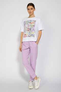 Футболка хлопковая с длинным рукавом и классическим кроем Kivviwear 4026.27 - фото 2