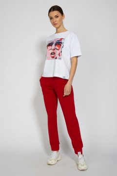 Футболка из трикотажа с удлиненным рукавом и классическим стилем Kivviwear 4026.29 - фото 5