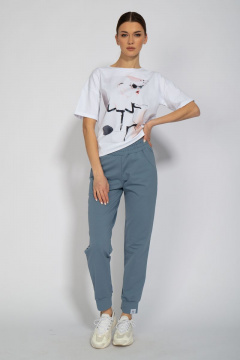 Футболка из трикотажа с длинным рукавом и классическим кроем Kivviwear 4026.32 - фото 5