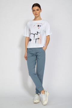 Футболка из трикотажа с длинным рукавом и классическим кроем Kivviwear 4026.32 - фото 3