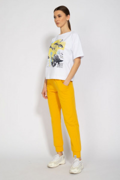 Футболка круглогодичная свободный крой из хлопкового трикотажа Kivviwear 4026.33 - фото 5