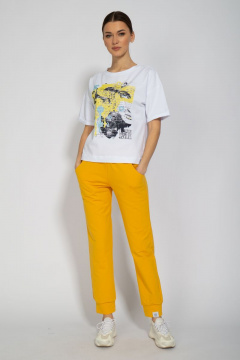 Футболка круглогодичная свободный крой из хлопкового трикотажа Kivviwear 4026.33 - фото 2