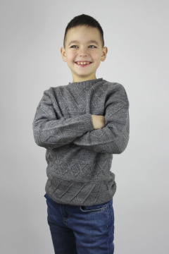 Джемпер реглан пагон из шерсти для демисезона Полесье С9603-20 0С8650-Д43 152 маренго - фото 2