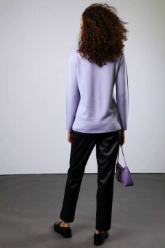 Вязаный полушерстяной джемпер с защипами и оригинальной отделкой Femme & Devur 30476 1.25F(170) - фото 3