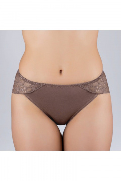 Кружевастые трусы из эластичного трикотажного полотна Verally 138-6 перец - фото 1