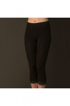 Черные кружевные панталоны из трикотажа Verally 167-4 черный - фото 1