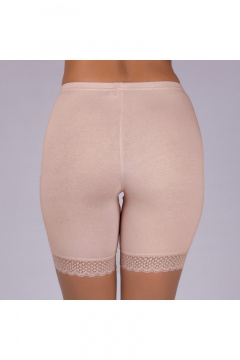 Панталоны из трикотажа с кружевными нижними срезами Verally 169-4 серебристый_пион - фото 3