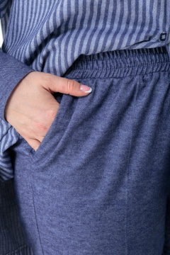 демисезонные хлопковые брюки с резинкой и боковыми карманами Anelli 1075 грозовое_облако - фото 3