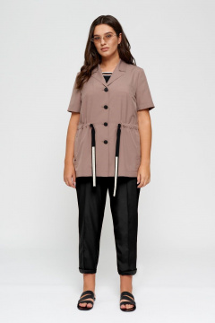 Блуза удлинённая прямого силуэта с короткими рукавами BURVIN 8025-74 - фото 1