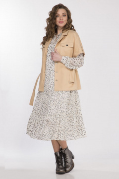 Жакет из текстиля с съемным поясом и накладными карманами Matini 4.1502 - фото 5