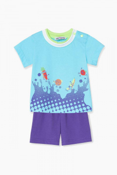 Майка, шорты Bell Bimbo 210516 св.бирюза/фиолетовый - фото 1