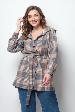 Michel chic 767 бежевая-серая-клетка