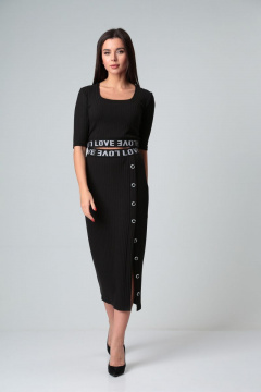 Топ и юбка из трикотажа с декоративной тесьмой Диомант 1769 - фото 5