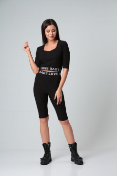 Топ из трикотажа с декоративной тесьмой и рукавом 3/4 Диомант 1771 - фото 2