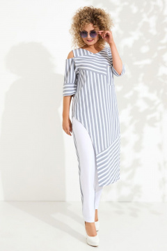 Euromoda 415 серый+белый