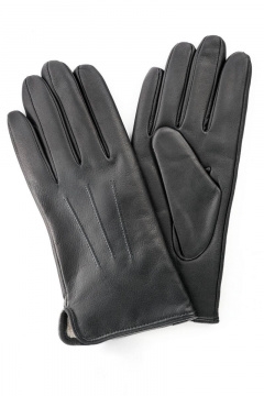 Перчатки на каждый день из кожи и шерсти ACCENT 833 черный - фото 1