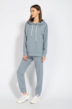 Костюм оверсайз с брюками и худи из френч терри Kivviwear 40154040.21 - фото 4