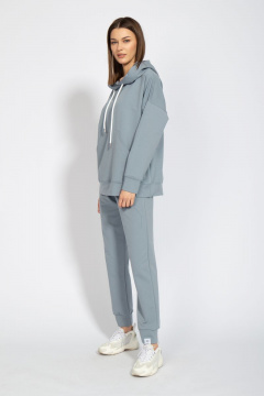 Костюм оверсайз с брюками и худи из френч терри Kivviwear 40154040.21 - фото 3