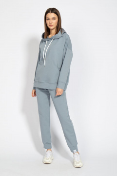 Костюм оверсайз с брюками и худи из френч терри Kivviwear 40154040.21 - фото 1