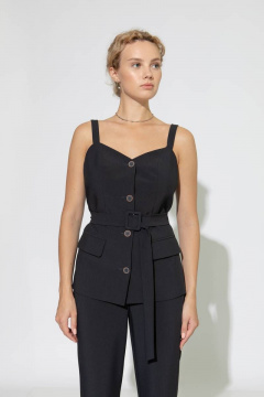 Деловой жилет из текстиля с классическим кроем Femme & Devur 70841 1.36F(170) - фото 1