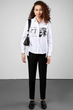 Деловые брюки с высокой линией талии и стрелками Femme & Devur 9799 1.3F(170) - фото 2