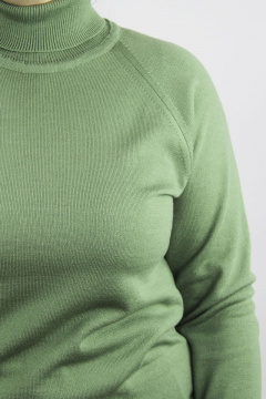 Демисезонный женский свитер с высоким воротником Полесье С3433-17 7С1582-Д43 170,176 кактус - фото 4