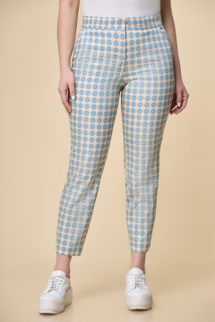 Голубые брюки из хлопка длиной 94 см для ежедневного образа DaLi 3225 джинс-голубой - фото 2