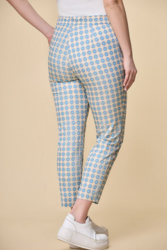 Голубые брюки из хлопка длиной 94 см для ежедневного образа DaLi 3225 джинс-голубой - фото 3