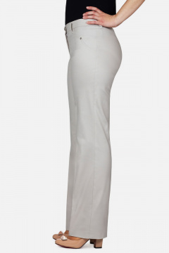 Брюки летние свободные на высокой посадке из джинса Mirolia 069 бежевый - фото 2