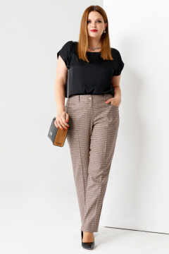 Классические брюки из мягкой поливискозной ткани Панда 72660w мультиколор - фото 1