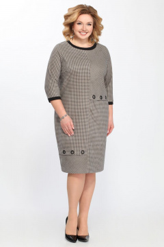 Платье прямого силуэта с ассимметричным декором из текстиля Matini 3.1234 - фото 1