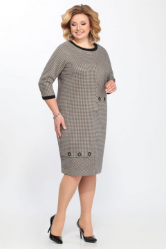 Платье прямого силуэта с ассимметричным декором из текстиля Matini 3.1234 - фото 3