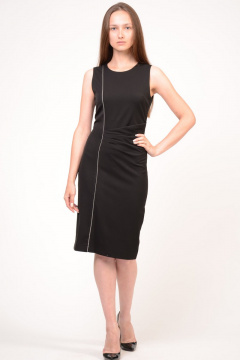 Черное платье из вискозы с идеальной посадкой Domna 415 черный - фото 5