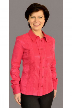 Деловая хлопковая блуза с классическим кройом Таир-Гранд 6216 красн - фото 1