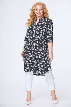 БАГРЯНИЦА 3010 черный-листики