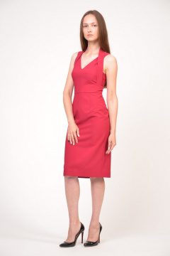 Платье летнее из вискозы с идеальной посадкой Domna 421(164) малина - фото 3