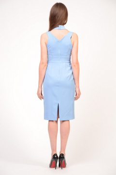 Платье летнее из вискозы с идеальной посадкой Domna 422(164) голубой - фото 3