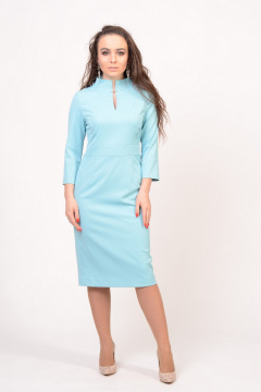 Платье вечернее футляр с вырезом и разрезом Domna 468(164) мята - фото 1