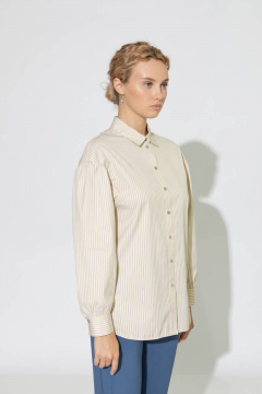 Рубашка деловая из хлопка для демисезона Femme & Devur 70843 1.54F(170) - фото 4