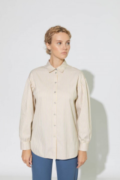 Рубашка деловая из хлопка для демисезона Femme & Devur 70843 1.54F(170) - фото 1