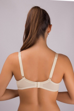 Бюстгальтер на каждый день из кружева и трикотажа белый Verally 259-7 приглушенно-белый - фото 3