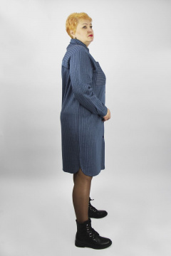 Платье прямое хлопок с накладными карманами демисезон Полесье С4475-21 1С1260-Д43 170 туча - фото 3