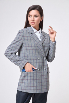 Жакет Anelli 898 клетка_красная - фото 4