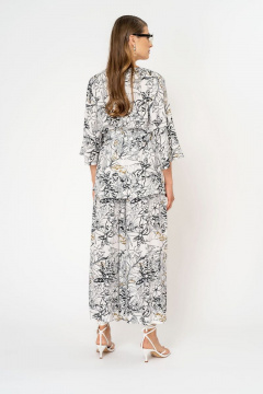 Блуза мультиколор из вискозы и текстиля для лета Elema 2К-10702-1-170 принт - фото 3