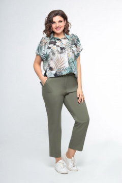 Зауженные женские брюки из стрейч-денима Swallow 475 - фото 2