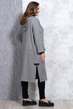 Серый демисезонный жакет из трикотажа Медея и К 2108 серый - фото 5