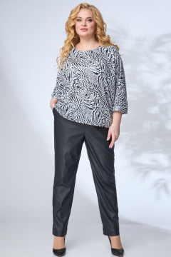 Блуза с принтом и длинным рукавом для повседневного стиля Angelina & Сo 670 - фото 2